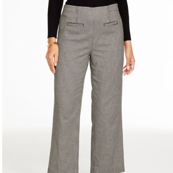 Slim Wide Ankle Pants - Harvest Houndstooth 6P - Picture 1 of 3